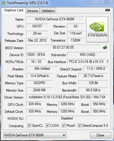 GeForce GTX 660M