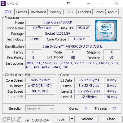 Intel Core i7-8700K