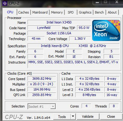 Intel Xeon X3450