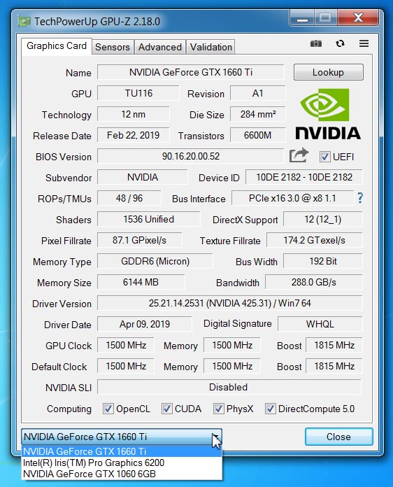 Palit GeForce GTX 1660 Ti StormX OC