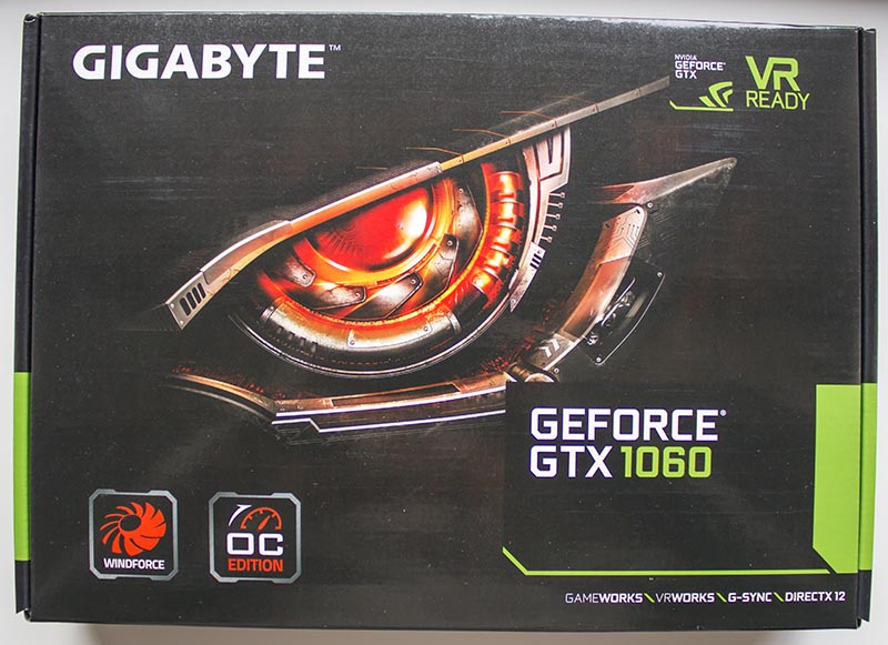 GIGABYTE GeForce GTX 1060 WINDFORCE OC 3G