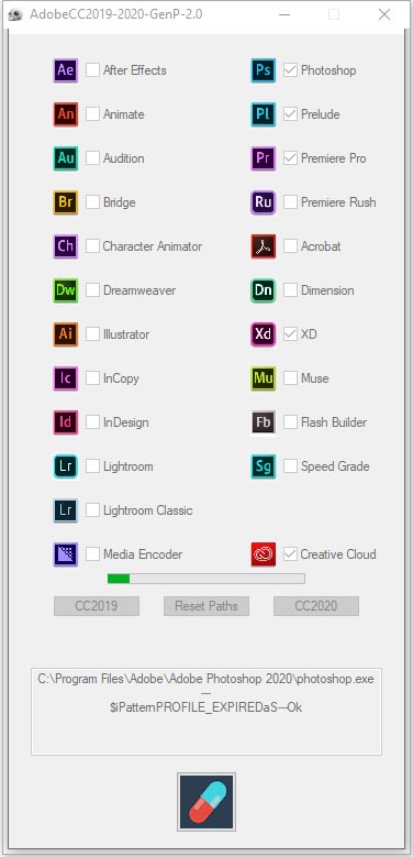 Adobe CC 2019  2020 Win GenP v2.0