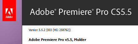 Adobe Premiere Pro CS5.5