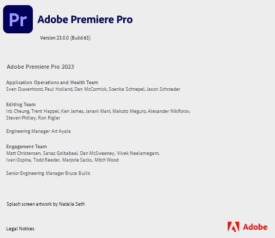 Adobe Premiere Pro 2023