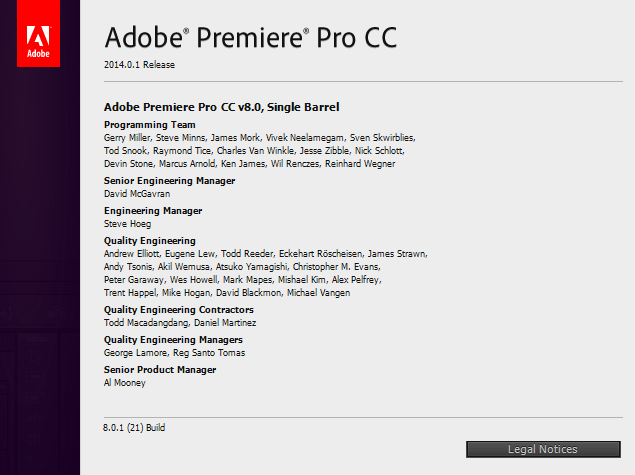Adobe Premiere Pro CC 8.0.1 Update