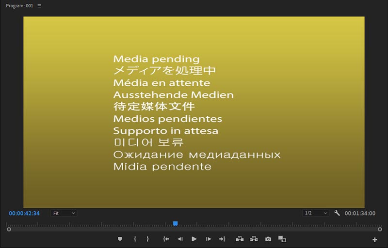 Media pending ( )