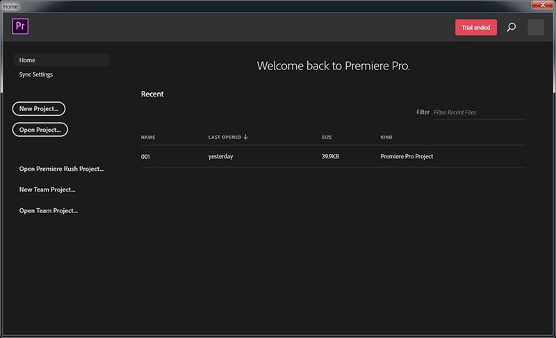 Adobe Premiere Pro CC 2019