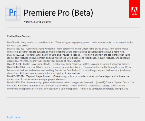 Adobe Premiere Pro CC 2020 (v14.1)