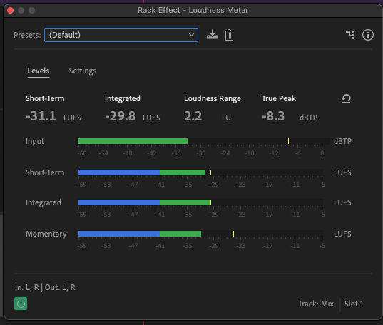 Loudness Meter