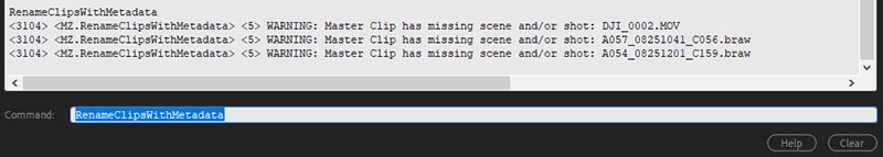 RenameClipsWithMetadata