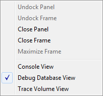 Debug Database View