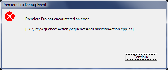 Microsoft Visual C Runtime Library Error Adobe Premiere