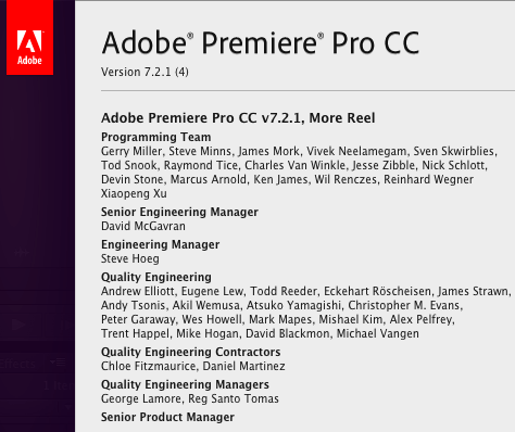 Adobe Premiere Pro CC