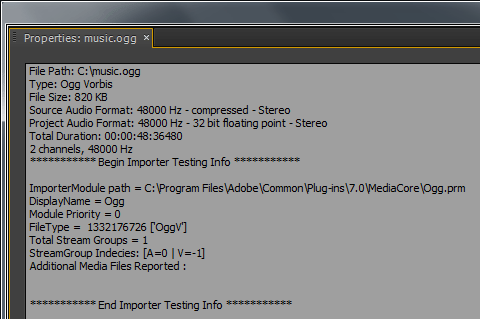 Ogg Vorbis for Premiere Pro