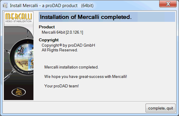ProDAD Mercalli V2.0