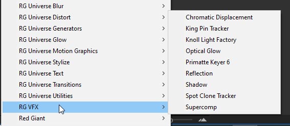 Red Giant VFX Suite