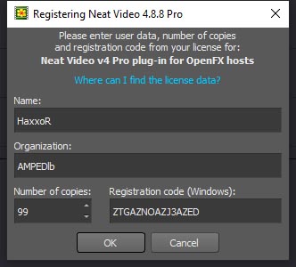 Neat Video Pro for OFX v4.8.8