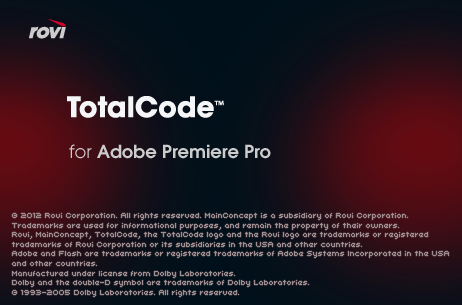 Rovi TotalCode for Adobe Premiere Pro