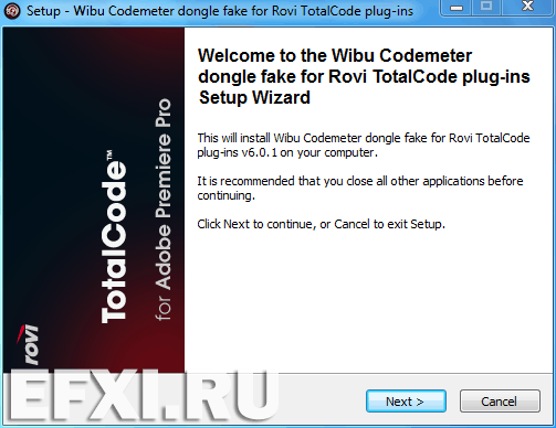 Rovi TotalCode for Adobe Premiere Pro