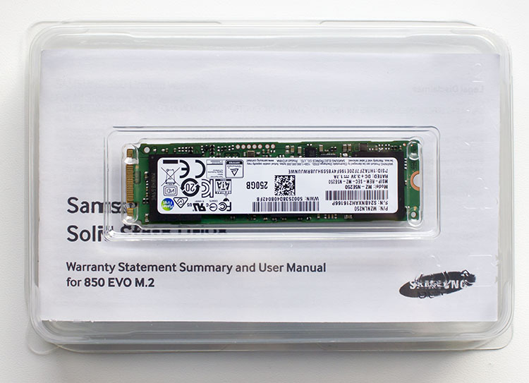 Samsung SSD 850 EVO M.2 (MZ-N5E250BW)