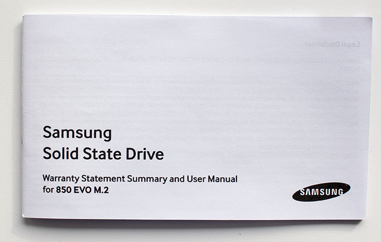 Samsung SSD 850 EVO M.2 (MZ-N5E250BW)