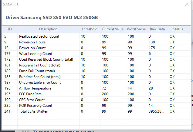 Samsung SSD 850 EVO M.2 (MZ-N5E250BW)