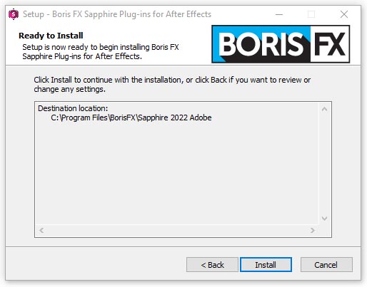 BorisFX Sapphire 2022.5