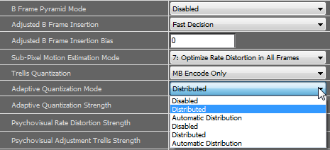 Adaptive Quantization Mode