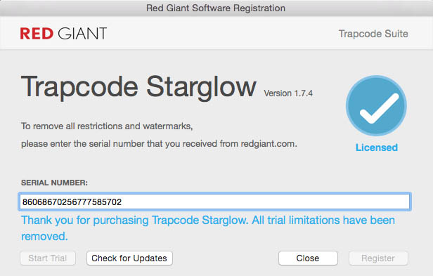 ((FREE)) Red Giant Trapcode Particular Serial Number