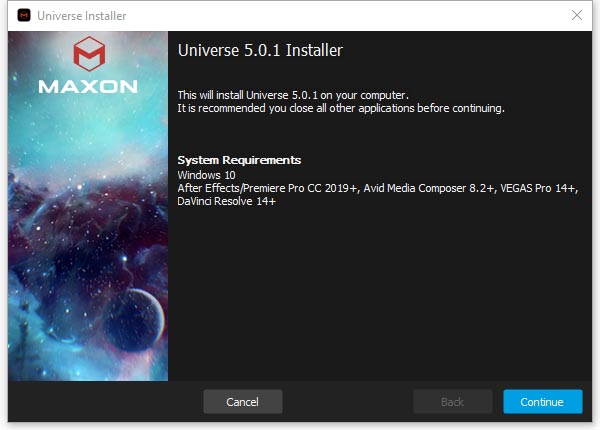 Maxon Universe 6.0.1