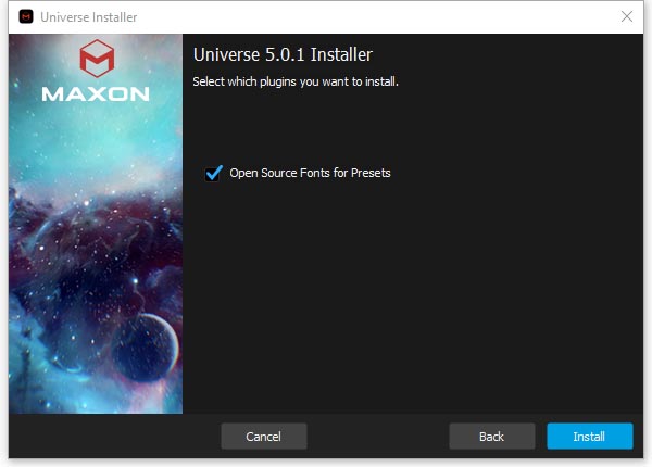 Maxon Universe 6.0.1