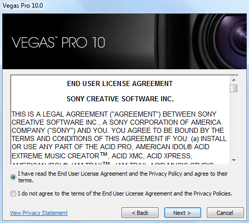 Sony Vegas Pro 10