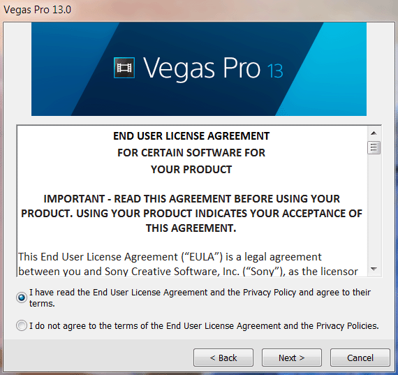 Sony Vegas Pro 13