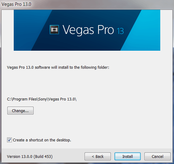 Sony Vegas Pro 13