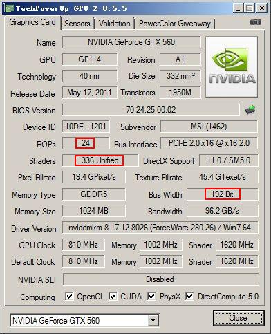 nVidia GeForce GTX 560 (OEM)