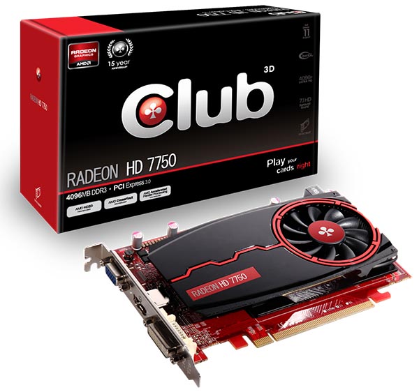 Club 3D Radeon HD 7750 4096MB DDR3