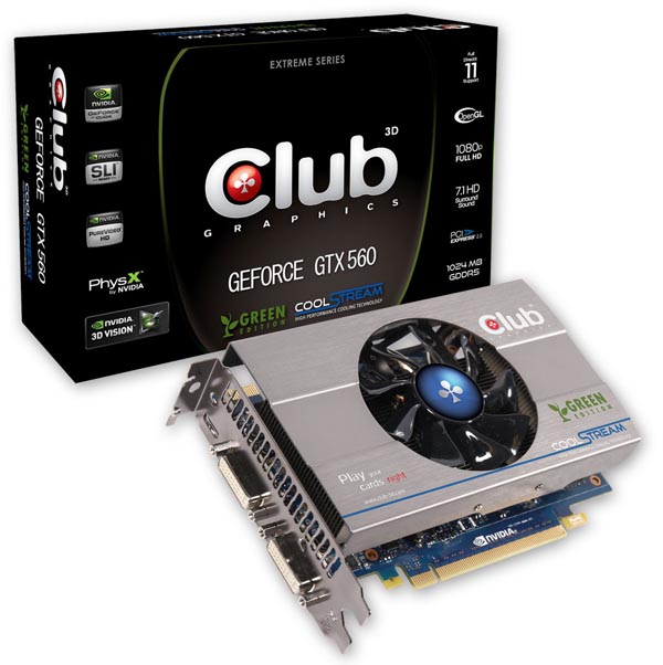 Club 3D GeForce GTX 560 Green Edition