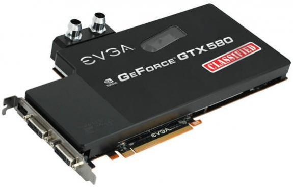 EVGA GeForce GTX 580 Classified Ultra Hydro Copper 3072MB