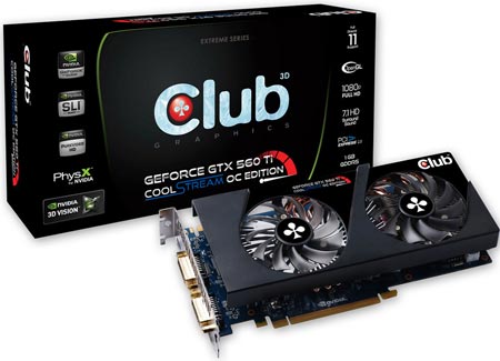 Club 3D NVIDIA GTX 560Ti CoolStream OC Edition