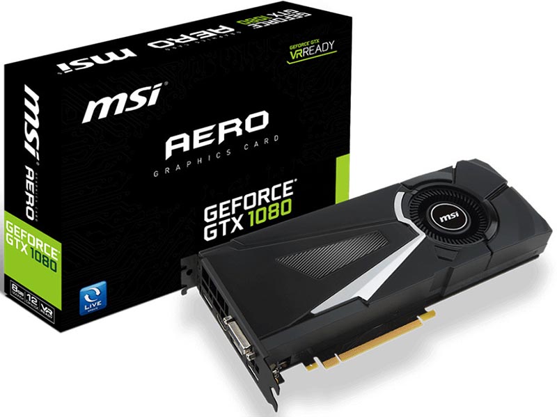 MSI GEFORCE GTX 1080 AERO 8G OC