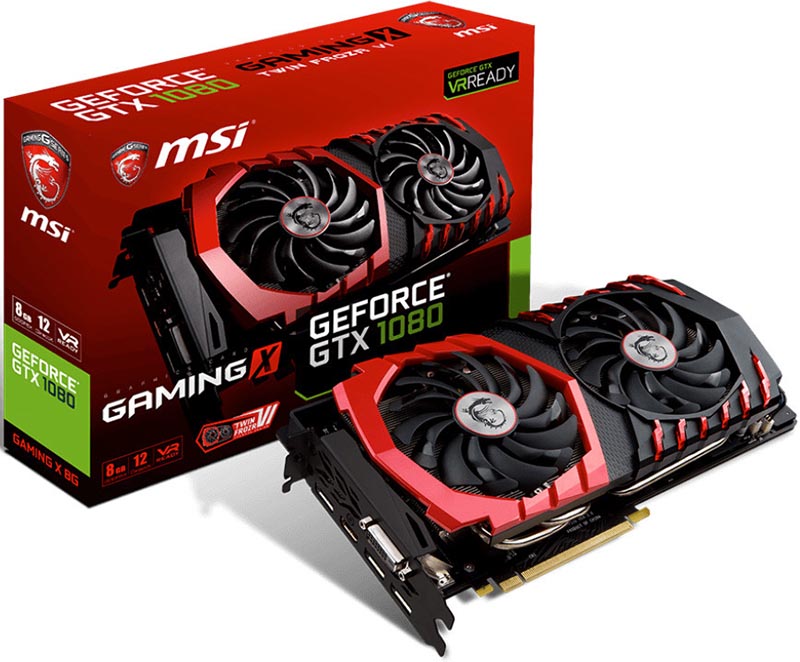 MSI GEFORCE GTX 1080 GAMING X 8G