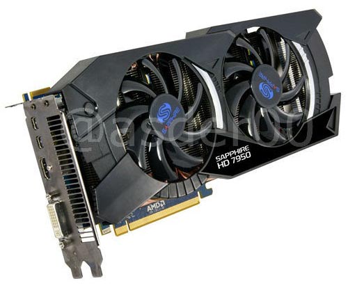 Sapphire HD7950 3G GDDR5 PCI-E HDMI/DVI-I/DUAL MINI DP OC