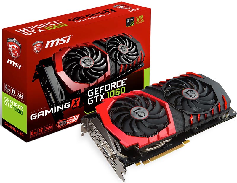 MSI GEFORCE GTX 1060 GAMING X 6G