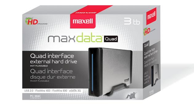 Maxell 3TB maxdata quad HDD