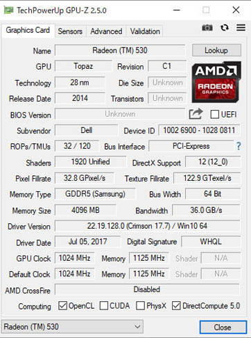 AMD Radeon 530