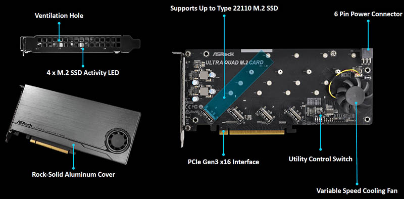 ASRock Ultra Quad M.2 Card