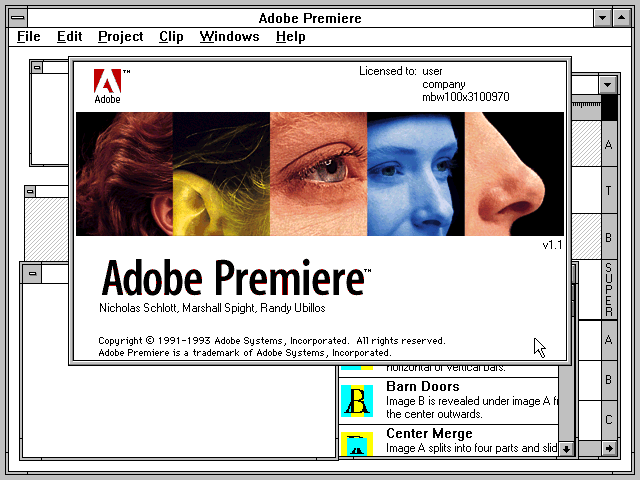 Adobe Premiere 1.1