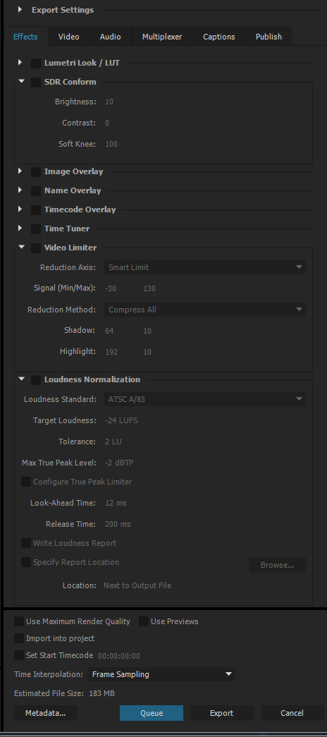 Automatic Loudness Correction