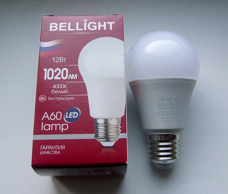  светодиодная Bellight LED A60 12W