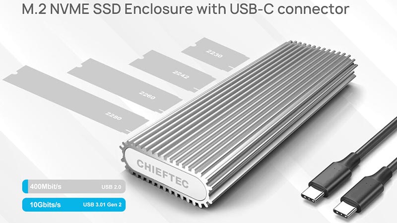 Chieftec M.2 NVMe External SSD Enclosure